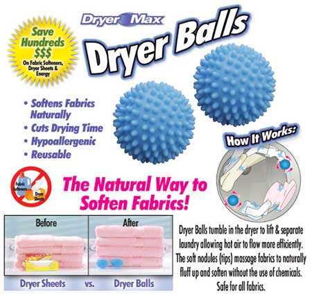 توپ های خشک کننده و نرم کننده درایر بالز dryer balls