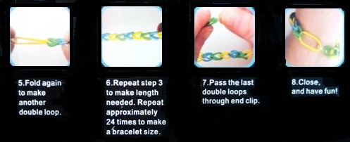 مراحل ساختن دستبند با دستبند ساز لوم بند loom bands