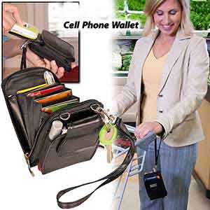 کیف موبایل چرمی cell phone wallet