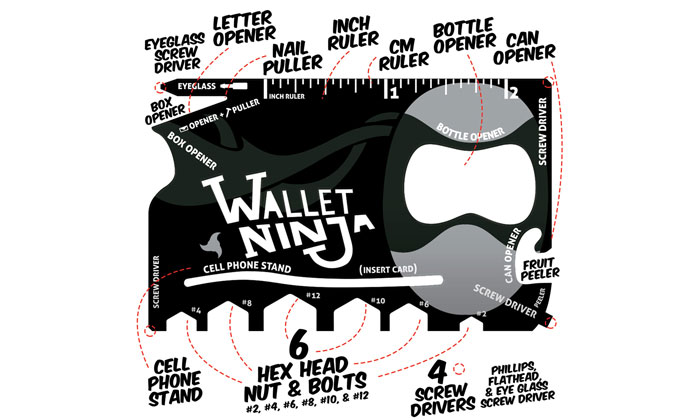 کارت ابزار والت نینجا wallet ninja